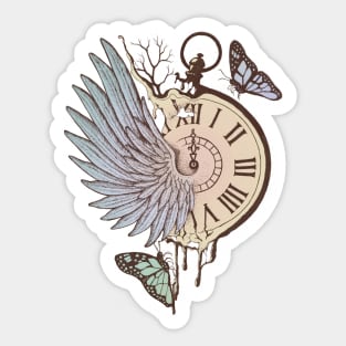 Le Temps Passe Vite  (Time Flies) Sticker